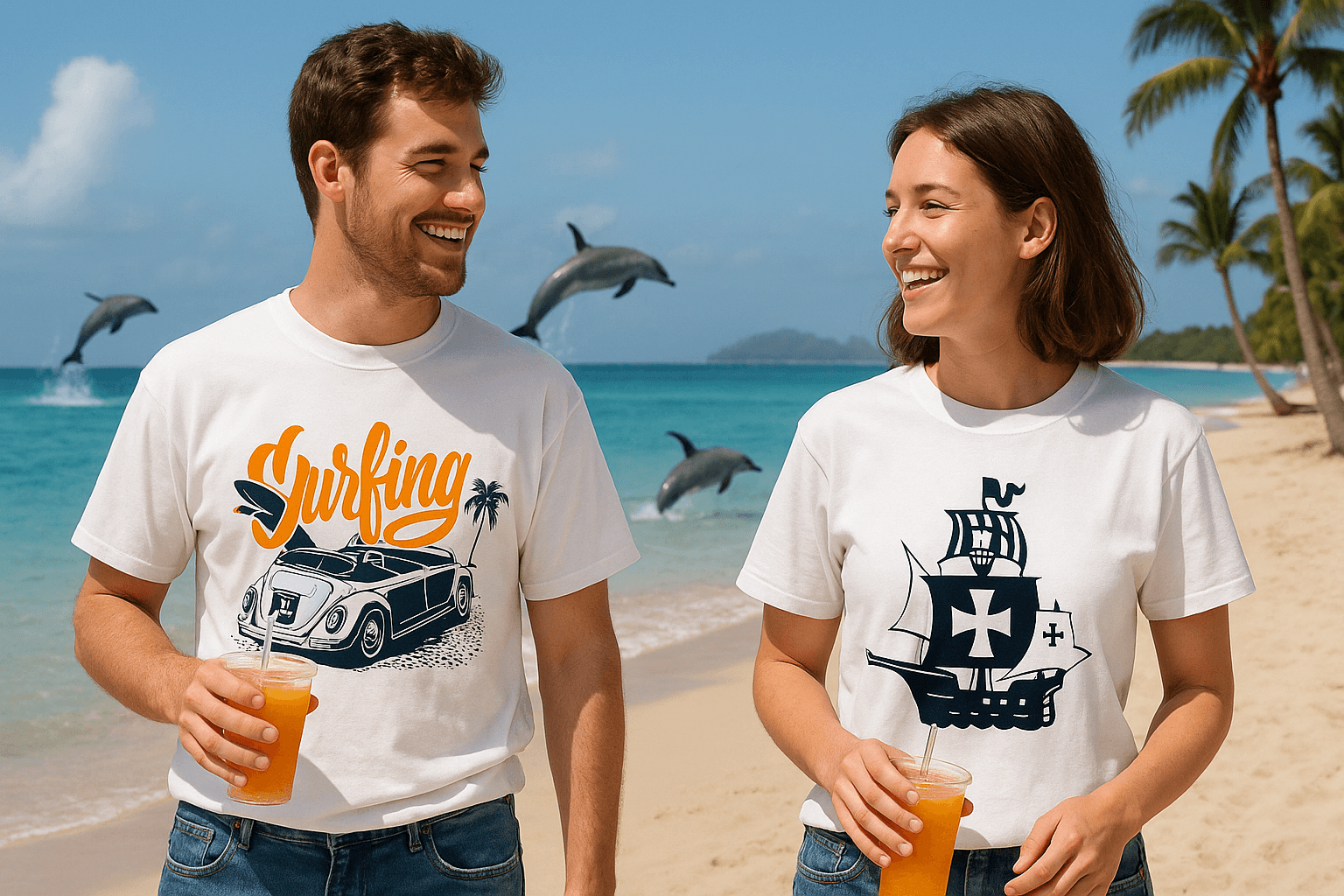 Bold and Printed Branding on T-shirts