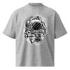 unisex-organic-oversized-high-neck-t-shirt-heather-grey-front-68441826b1248.jpg Cosmic Explorer Astronaut Tee | Oversized Unisex Space Adventure Shirt