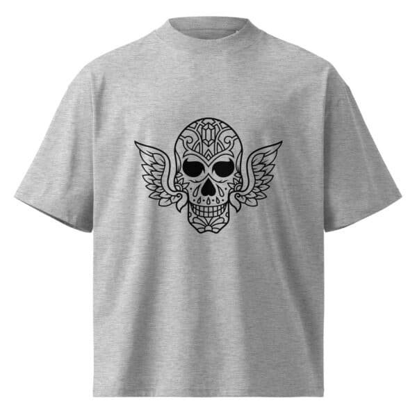 Bold Winged Skull Graphic Tee | Oversized Unisex Streetwear T-Shirt