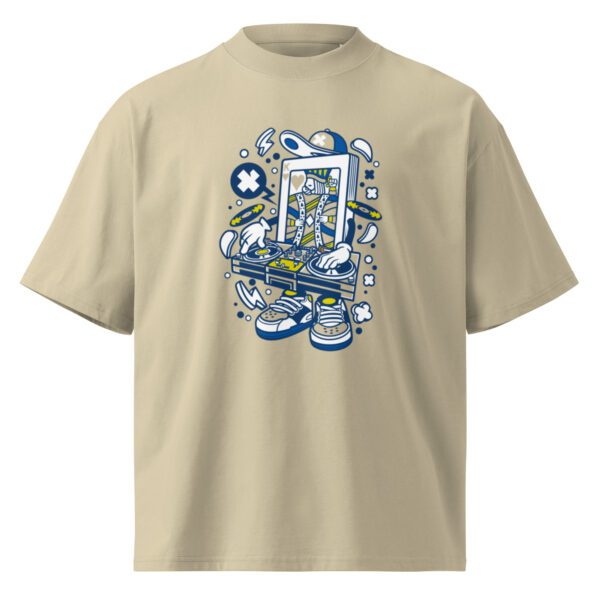 Energetic DJ Robot Graphic Tee | Unisex Music & Street Style Shirt