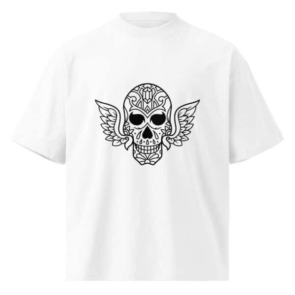 Bold Winged Skull Graphic Tee | Oversized Unisex Streetwear T-Shirt