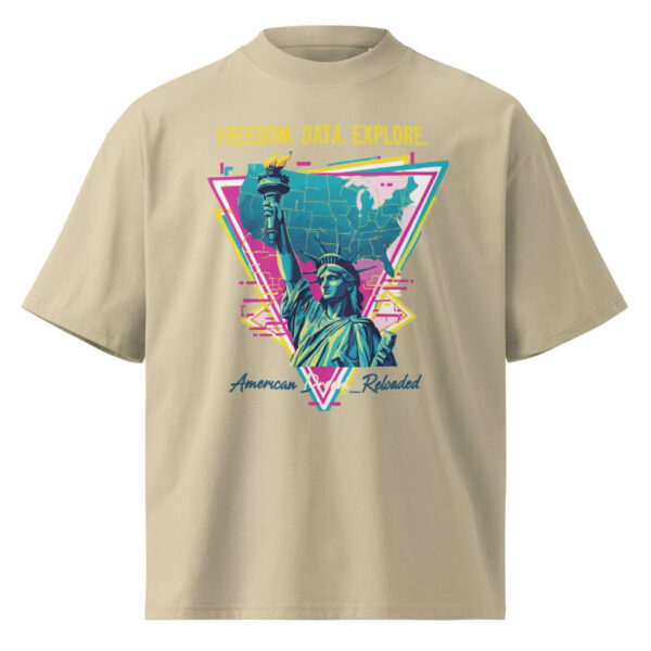 Vibrant Freedom Explore Graphic Tee | Oversized Unisex American Streetwear T-Shirt