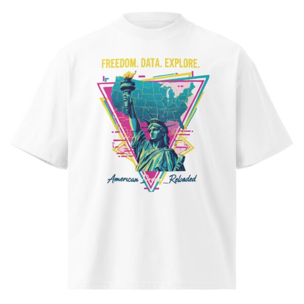 Freedom Explore Graphic Tee – Oversized Unisex American Streetwear T-Shirt