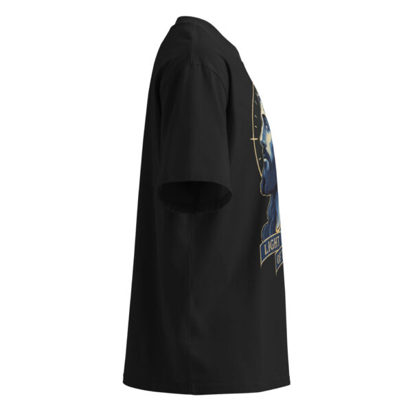 Unisex organic oversized high neck t-shirt