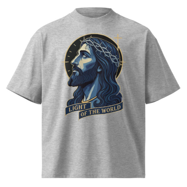 Unisex organic oversized high neck t-shirt