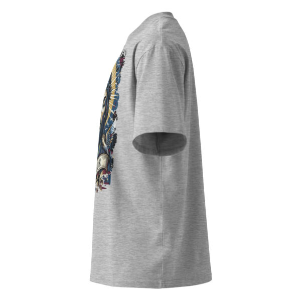 Unisex organic oversized high neck t-shirt