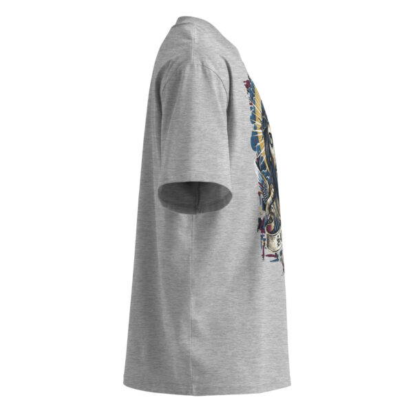 Unisex organic oversized high neck t-shirt