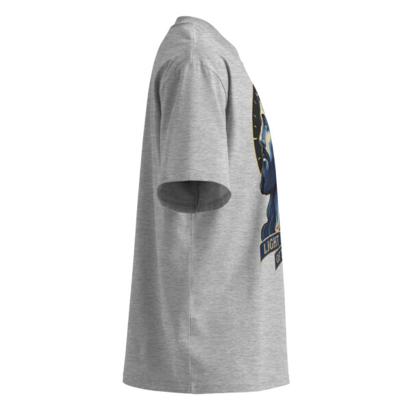 Unisex organic oversized high neck t-shirt