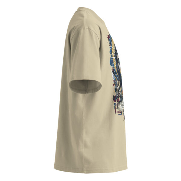 Unisex organic oversized high neck t-shirt