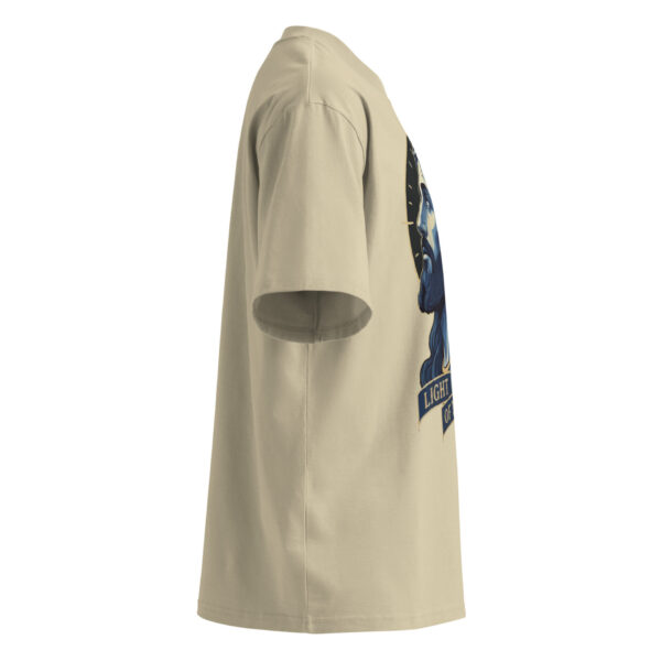 Unisex organic oversized high neck t-shirt