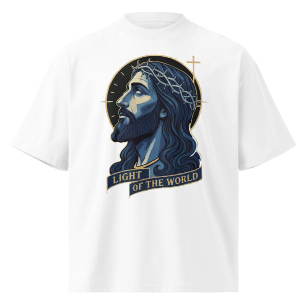 Unisex organic oversized high neck t-shirt