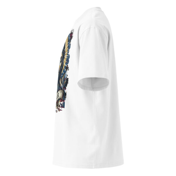 Unisex organic oversized high neck t-shirt