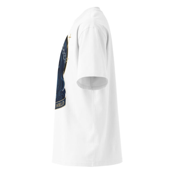 Unisex organic oversized high neck t-shirt