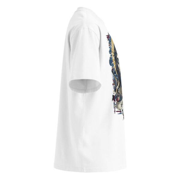 Unisex organic oversized high neck t-shirt