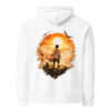 unisex-eco-raglan-hoodie-white-back-6a3d73366c777.jpg Premium Japanese Symbol Hoodie | 100 %Unisex Eco Raglan Streetwear Hoodie