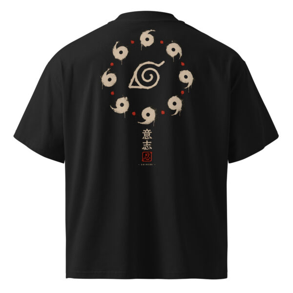 unisex-organic-oversized-high-neck-blaster-2.0-t-shirt-black-back-6a3c24b8cb995.jpg Premium Spiral Leaf Graphic Tee | Organic Oversized High-Neck Unisex T-Shirt