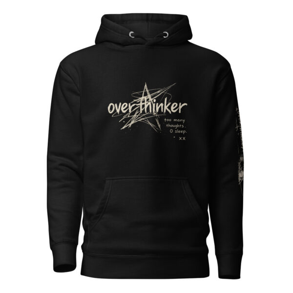 unisex-premium-pullover-hoodie-black-front-6a3d81f0c2644.jpg Positive Mind Graphic Hoodie with modern inspirational design on a black unisex premium streetwear pullover