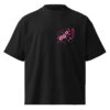 unisex-organic-oversized-high-neck-blaster-2.0-t-shirt-black-front-6a4956e5d6b28.jpg Sakura Spirit Oversized Tee with Japanese cherry blossom graphic on a black oversized unisex T-shirt